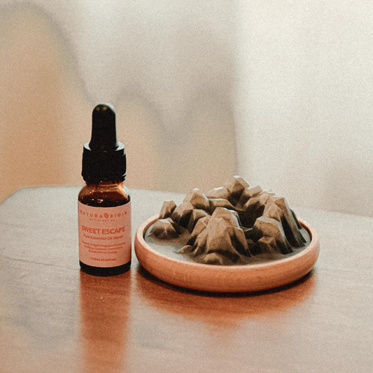 硅藻土雪山擴香座配自選複方純精油