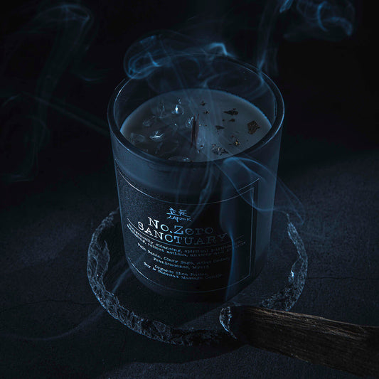 【心靈淨化】No.Zero Sanctuary | 聖域 - 天然精油大豆蠟燭 | 木香